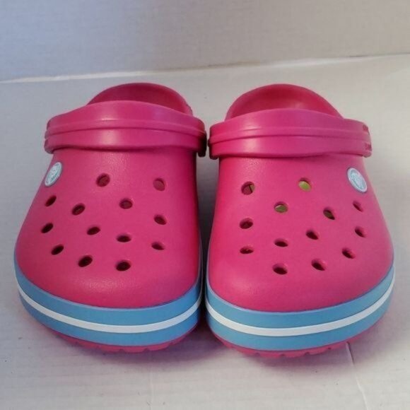 CROCS Candy Pink Bluebell Shoes Women's WOMAN'S 6 Relaxed Fit NWT - Picture 3 of 16